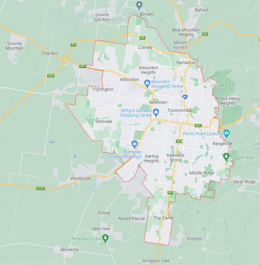 Suburb Profile Toowoomba OpenLot Com Au Toowoomba Location - Google Maps 0 